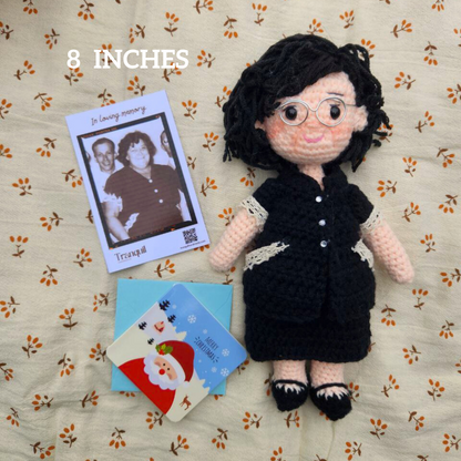 Rustic® - Personalized Crochet Doll with Photo Card