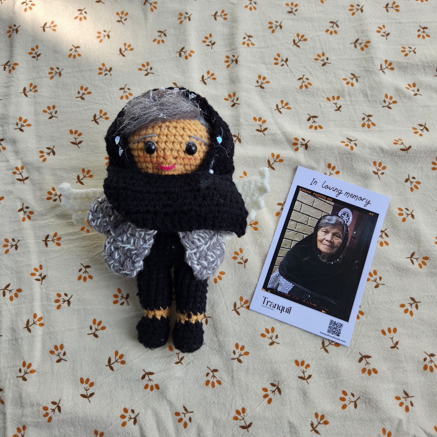 Rustic® - Personalized Crochet Doll with Photo Card